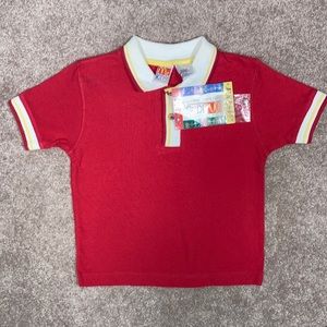 NWT vintage Mckids McDonald’s colored polo 3t